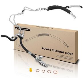 A-Premium Power Steering Pressure and Return Hose Line Assembly Compatible with Infiniti G35 2007-2008 G37 2009 3.5L 3.7L Replace# 49710JK61A