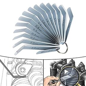 Feeler Gauge Jake Brake Tool Set 88880053 88880052 85111377 Fits Suitable for Volve Mack MP7 MP8 MP10 D12 D13 D16 Engines, Intake and Exhaust Valve Adjustment Kit (14 PCs)