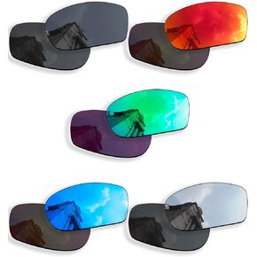 5 Pairs Polarized Replacement Lenses for Oakley Fives Squared OO9238 Sunglasses, Anti-Scratch and Impact Resistant