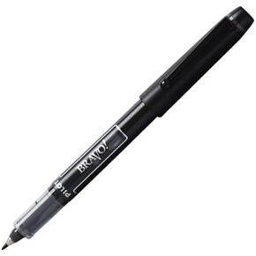 6 PENS Pilot Bravo Liquid Ink Marker Pen, Bold Point, Black (PIL11034)