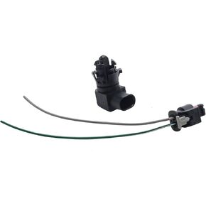 2-Piece 13583411 Outdoor Temperature Sensor + Plug Wire Set Replacement for Buick Replacement for Chevrolet Replacement for GMC Outdoor Temperature Sensor + Plug Wire