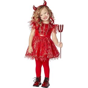 Spirit Halloween Toddler Devil Cutie Costume | Devil Cosplay | Classic Halloween Costume | Couple Costume | Devil Accessories