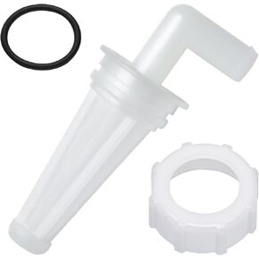 433190 0433190 Fuel Filter & 335112 Fuel Filter Nut Compatible With Evinrude Johnson Outboard BRP V4 V6 60 Deg 90 115 150 100 175 Hp 600-312 600-312K 765553 0335112 18-79781 1991-2006