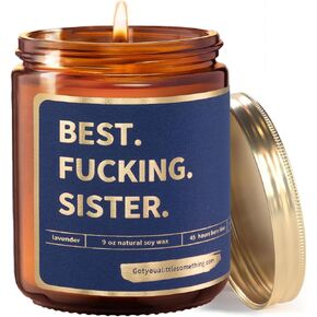 Gifts for Aunt - Aunt's Last Nerve Lavender Vanilla Scented Candle | Funny Gift for Aunt Birthday | Cool Aunts Present Idea for Women | Aunt Birthday Gifts for Women | Aunt Gifts from Niece or Nephew