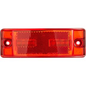 RoadPro RP-1284R Red 6" x 2" LED Marker Light with Rectangular Lens