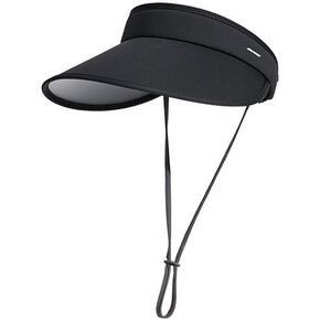 Wide Brim Visors Men's Summer Empty Top Hat Upf50+ UV Protection Visor Large Brim Sun Hat Golf Cap for Women