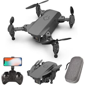 GoolRC L23 Mini Drone with 4K HD Camera for Kids and Adults, FPV Live Video Foldable RC Quadcopter with 3D Flips, Track Flight, Altitude Hold, Headless Mode and Storage Bag (Black)