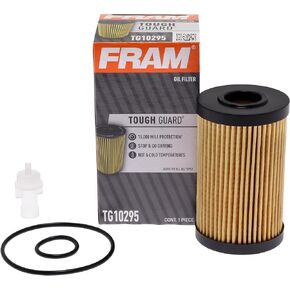 FRAM Tough Guard Replacement Cartridge Oil Filter TG10295, Designed for Interval Full-Flow Conventional and Synthetic Oil Changes Lasting Up to 15K Miles (Pack of 1)