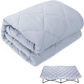 Sheet for Regalo My Cot Portable Toddler Bed, Joovy Travel Cot (Sheet Only, Bed not Included), Soft Padded Cover, Grey, 54''x28''