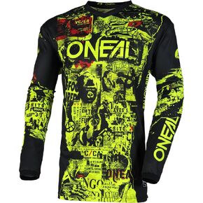 O'Neal Youth Element Attack Jersey, Black/Neon, Medium