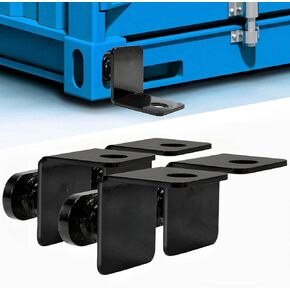 4 Pack Shipping Container Anchors, Shipping Containers Side Twist Lock, Shipping Container Tie Downs, Shipping Container Accessories for Anchoring to Rock Floor or Cement