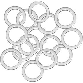 15 Pcs M14 Oil Drain Plug Gasket - 14mm OEM Copper Oil Drain Plug Crush Washer Gasket Fits HyunDal/Kia Oil Crush Washer OEM PN Part#: 21513-23001
