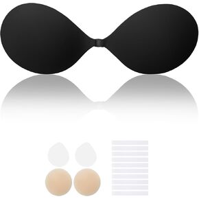 Invisible Sticky Bra for Women Strapless Adhesive Bra, Lycra Style, with 3inch Nipple Cover, for Backless Dresses