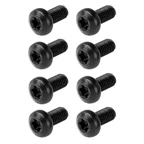 8 Pcs Black License Plate Screws for Tesla Model 3, Model Y, BMW - M5-0.8 X 10mm T25 Security Drive Head