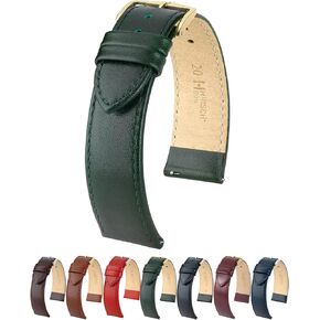 Hirsch Osiris Calf Leather Watch Strap - 12mm, 13mm, 14mm, 15mm, 16mm, 17mm, 18mm, 19mm, 20mm, 22mm, 24mm - Length - Attachment Width/Buckle Width - Quick Release Watch Band