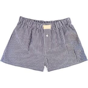 Y2k Plaid Shorts Baggy Boxer Shorts for Women Elastic Waist Casual Lounge Bottom Gingham Pajama Shorts Sleepwear in Kuwait