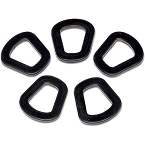 5 PCS Jerry Can Gaskets Rubber Fuel Can Gaskets Replacement Gas Gaskets Gas Can Spout Gaskets for 20L NATO Gaskets Fuel Washer Seals (Black)
