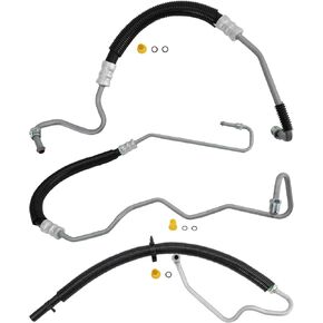 TRQ Power Steering Hose Compatible with 01-05 Chevrolet GMC