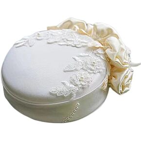L'ouve Fascinators Hat for Women Church Tea Party Headband Derby Wedding Cocktail Hat Kentucky Derby Hat White