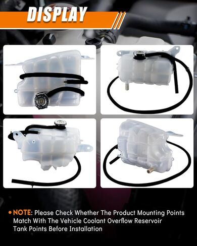 52079788AE خزان خزان سائل التبريد Liberty لـ: -Jeep Liberty 2002 2003 2004 2005 2006 3.7L، خزان خزان استرداد تدفق المحرك من أجل Liberty 2002-2006 3.7L، 52079848AA (مع مستشعر وأنابيب) in Kuwait