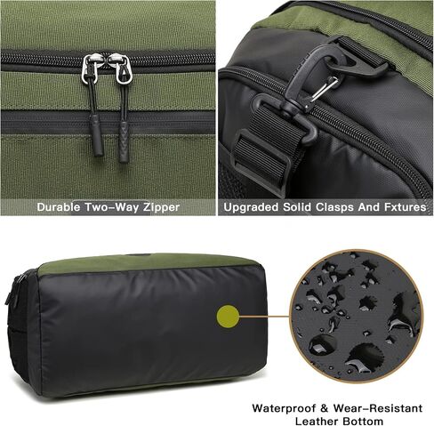 Small Gym Duffle Bag 40L Large Sports Gear Bag for Travel Multipurpose Waterproof Carry on Weekender Overnight Bags for Men & Women with Shoes Compartment & Wet Pocket (Green) in Saudi Arabia