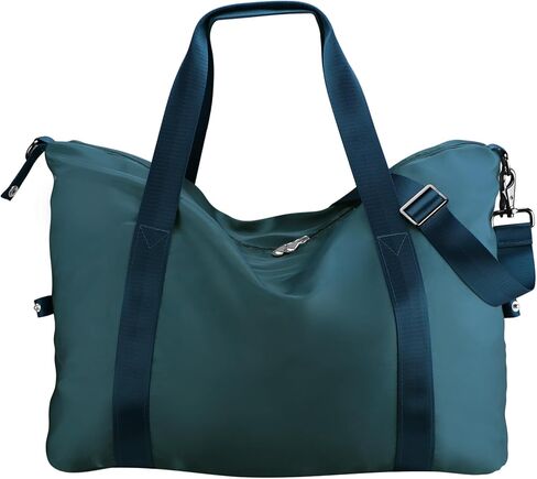 WALNEW Gym Duffel Bag for Women Men, Travel Carry on Weekender Overnight Tote Bags, Lightweight Waterproof Personal Item Bag for Sports, Dance, Workout with Wet Pocket, Peacock Blue in Saudi Arabia