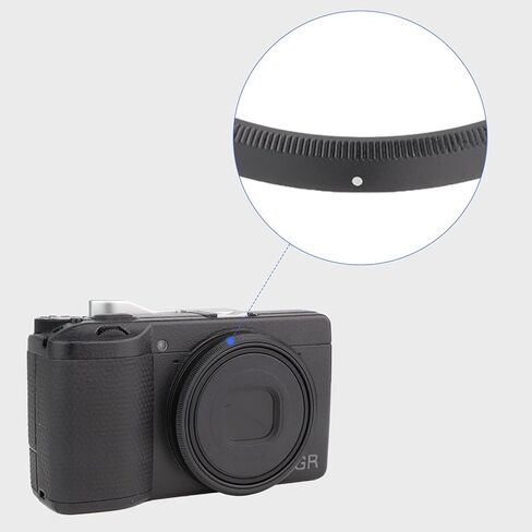 حلقة محول مرشح العدسة Haoge LAR-GR3X لكاميرا RICOH GR3X/GRIIIX الرقمية المدمجة لعدسة التحويل الواسعة GT-2 GW4 تحل محل GA-2 in Kuwait