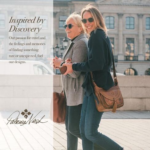 محفظة باتريشيا ناش تيريزا النسائية - محفظة للنقود وبطاقات الائتمان للنساء، محفظة رفيعة أنيقة للنساء من الجلد الحقيقي، محفظة نسائية صغيرة، محفظة لحمل النقود للنساء، أسمر ضارب للصفرة in Kuwait