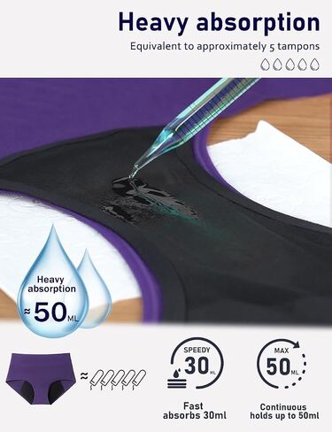 Molasus No side leaks Leakproof 2.0 Heavy Flow Period Underwear for Women in Saudi Arabia