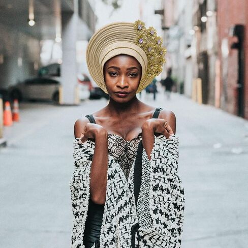 Handmade Nigerian Gele Headties Floral Hats Women Head Wrap Beaded Lace Hand Made African Headtie Hats for Party in Saudi Arabia