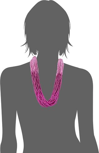 Bohemian handmade beaded statement necklace for women and girls by Ishvaku in Kuwait