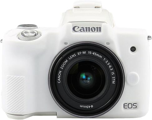 Easy Hood Camera Case for Canon EOS M50/M50 Mark II Digital Camera Black | Soft Silicone Case Cover, Anti-Scratch, Dustproof, Shockproof, Slim Fit, Lightweight, Easy to Install & Clean in Kuwait