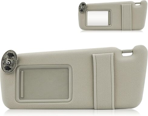 Left & Right Driver Passenger Side Sun Visor Beige without Sunroof for Toyota Camry 2007 2008 2009 2010 2011, Replace for 74310-06750-E0, 74320-06780-B0 in Saudi Arabia