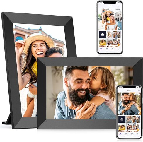 Uhale Digital Photo Frame 32GB Storage 10.1 Inch WiFi Electronic Picture Frame Desktop IPS Touch Screen HD Display SD Card Slot Auto-Rotate Slideshow Share Videos Photos Send Wishes Remotely in Saudi Arabia