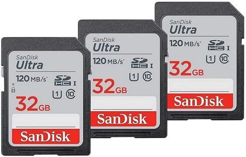 SanDisk 32GB Ultra SDHC UHS-I Memory Card - 120MB/s, C10, U1, Full HD, SD Card - SDSDUN4-032G-GN6IN [Older Version] in Saudi Arabia
