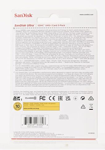 SanDisk 32GB Ultra SDHC UHS-I Memory Card - 120MB/s, C10, U1, Full HD, SD Card - SDSDUN4-032G-GN6IN [Older Version] in Saudi Arabia