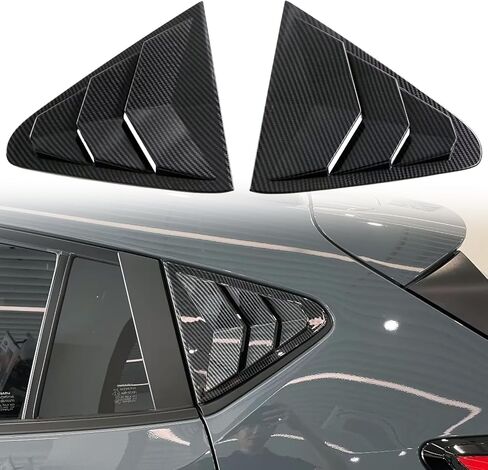 for Subaru Crosstrek GU 2024 Car Accessories Rear Window Louver Shutter Cover Trim ABS 2PCS Glossy Black in Saudi Arabia