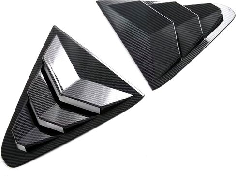 for Subaru Crosstrek GU 2024 Car Accessories Rear Window Louver Shutter Cover Trim ABS 2PCS Glossy Black in Saudi Arabia