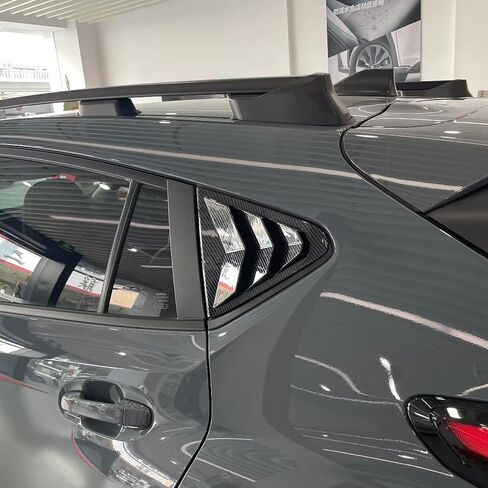 for Subaru Crosstrek GU 2024 Car Accessories Rear Window Louver Shutter Cover Trim ABS 2PCS Glossy Black in Saudi Arabia