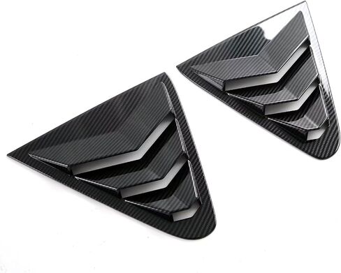 for Subaru Crosstrek GU 2024 Car Accessories Rear Window Louver Shutter Cover Trim ABS 2PCS Glossy Black in Saudi Arabia