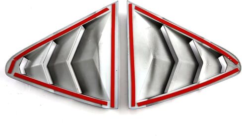 for Subaru Crosstrek GU 2024 Car Accessories Rear Window Louver Shutter Cover Trim ABS 2PCS Glossy Black in Saudi Arabia
