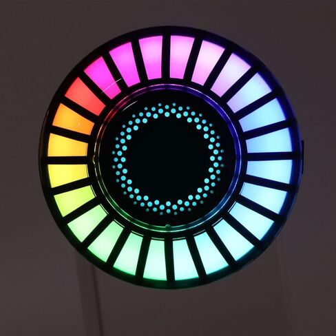 أضواء السيارة الداخلية، قطعتان من مصباح إيقاع RGB المغناطيسي، تغيير لون 32 بت، التحكم في التطبيق، ضوء إيقاع LED للموسيقى لمنزل السيارة in Saudi Arabia