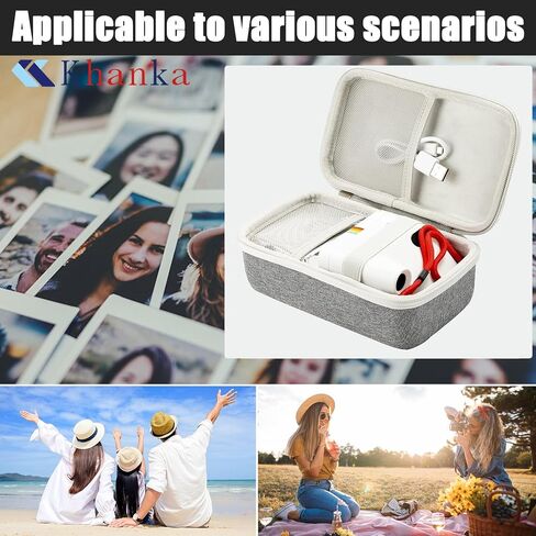 khanka Travel Case for Polaroid Go Generation 3 (6659/9192) Mini Instant Camera/Polaroid Go Generation 2 (6280),Case Only（black） in Saudi Arabia