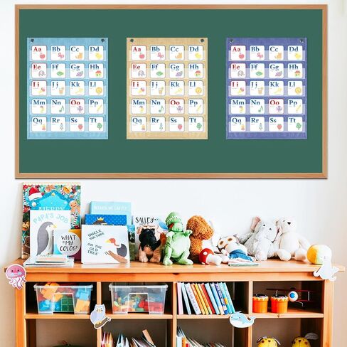 6Pcs Classroom Magnetic Pocket Chart Mini Hanging Scheduling Pocket Chart Management Back to School Resources for Preschool Kids Sentence Strips Cards Home Office Supplies 17 x 14in in Saudi Arabia