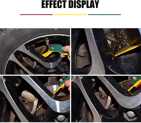 قطعة واحدة من مقياس وسادة فرامل السيارة، أداة قياس سماكة وسادة الفرامل الحديدية، مع رمز اللون، SAE والبناء المتري، أداة قياس الفرامل العالمية للسيارة (الأحمر والأصفر والأخضر) in Kuwait