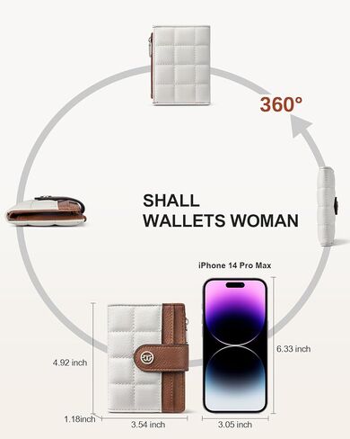 BOSTANTEN Quilted Crossbody Bags for Women ＆ Small Wallet for Women Leather RFID Blocking Card Holder in Kuwait