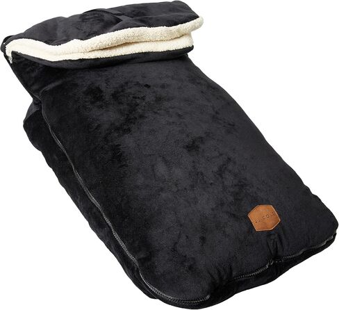 JJ Cole Bundle Me Winter Baby Car Seat Cover and Bunting Bag - Original - Sherpa Lined Weather Resistant Baby Carrier and Stroller Cover - Stroller Accessories and Winter Baby Essentials - Black in Saudi Arabia