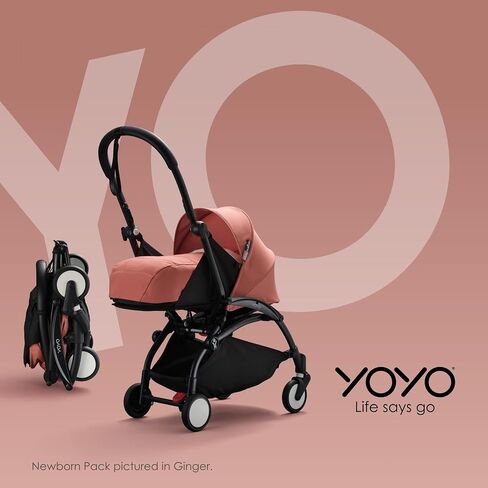 BABYZEN YOYO 0+ Newborn Pack, Black - Includes Mattress, Canopy, Head Support & Foot Cover - Requires YOYO2 Frame (Sold Separately) in Saudi Arabia