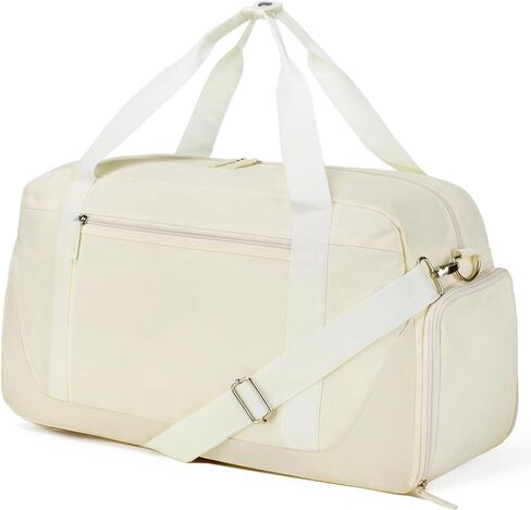 حقيبة رياضية Vorspack للنساء - حقيبة دفل سعة 35 لتر للسفر مع جيب رطب وحقيبة خفيفة الوزن مع حجرة للأحذية وحقيبة عطلة نهاية الأسبوع لرحلة رياضية في صالة الألعاب الرياضية - أسود in Kuwait