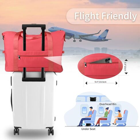 WALNEW Gym Duffel Bag for Women Men, Travel Carry on Weekender Overnight Tote Bags, Lightweight Waterproof Personal Item Bag for Sports, Dance, Workout with Wet Pocket, Peacock Blue in Saudi Arabia